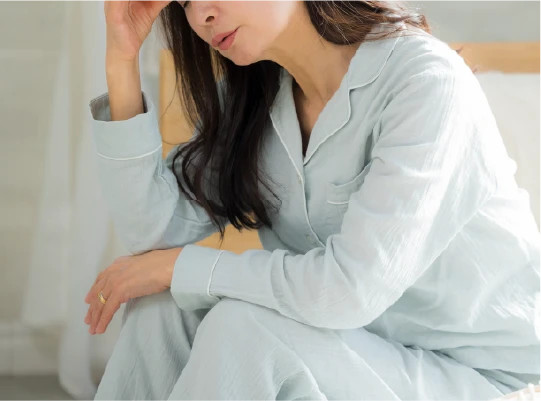 しんどそうな女性